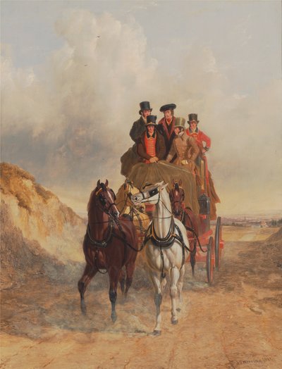 The Royal Mail Coach on the Road by John Frederick Herring Senior